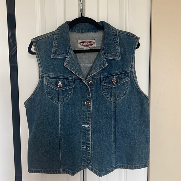 VINTAGE SONOMA JEAN VEST - Picture 1 of 6